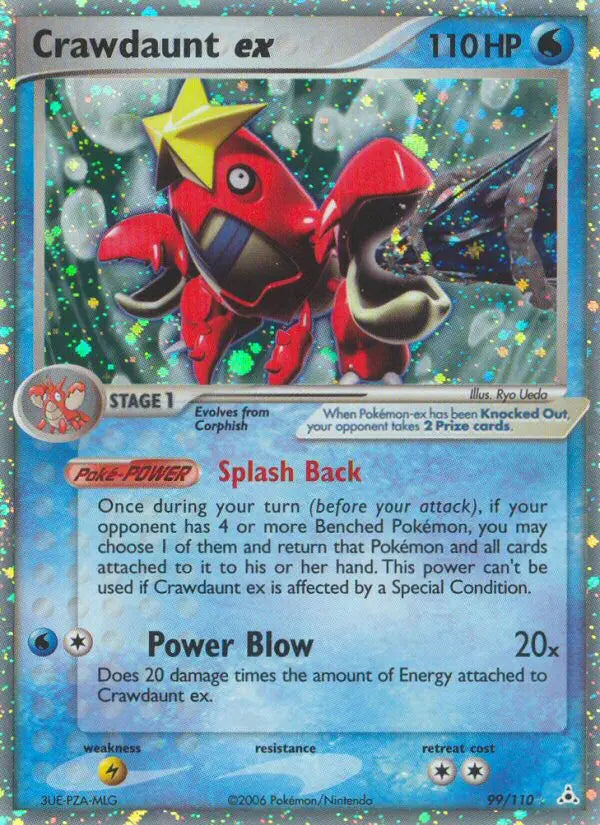 Crawdaunt ex 99 Holon Phantoms Pokesingles