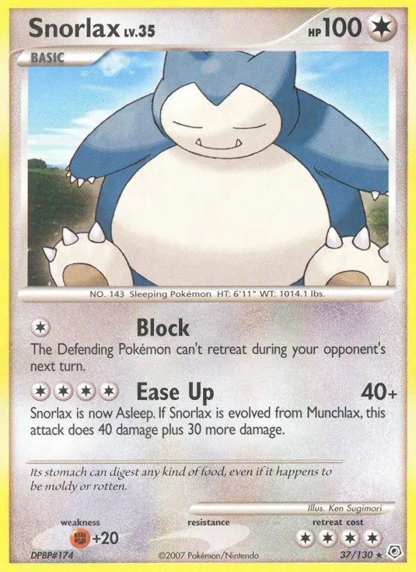 Snorlax 37 Diamond & Pearl Pokesingles