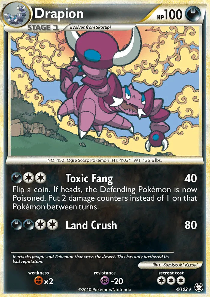 Drapion 4 Triumphant Pokesingles