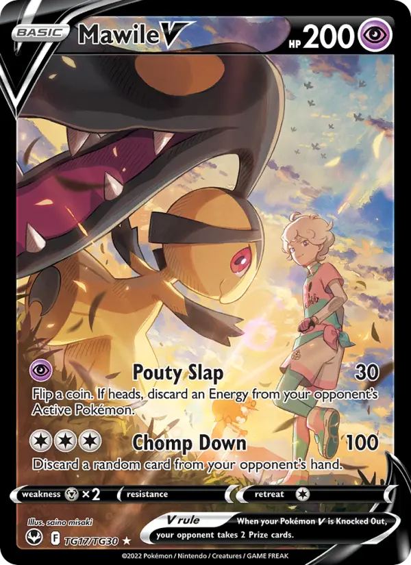 Mawile V TG17 Silver Tempest Pokesingles