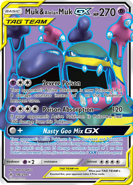 Muk & Alolan Muk GX 196 Unbroken Bonds Pokesingles