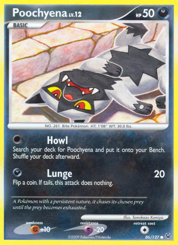 Poochyena 86 Platinum Pokesingles
