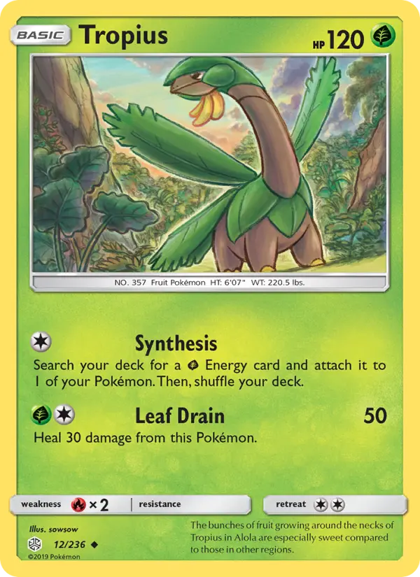 Tropius 12 Cosmic Eclipse Pokesingles