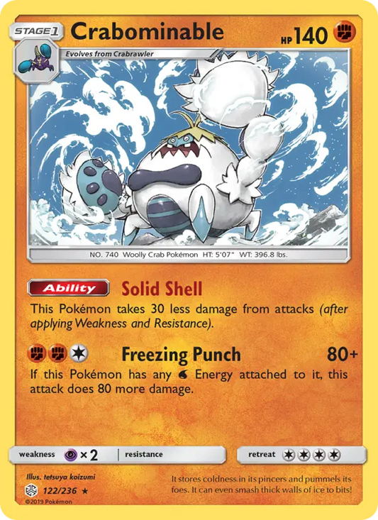 Crabominable 122 Cosmic Eclipse Pokesingles