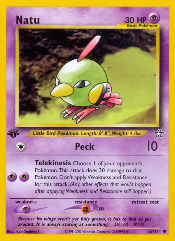 Natu 67 Neo Genesis Pokesingles
