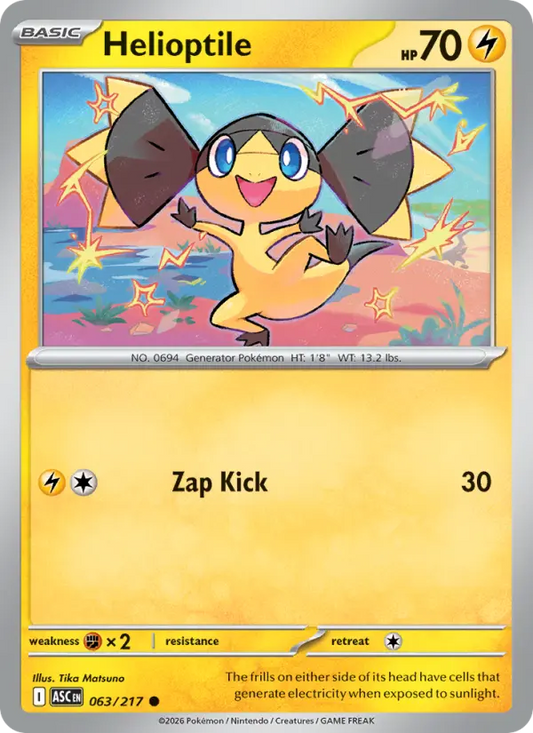Helioptile 63 Ascended Heroes Pokesingles
