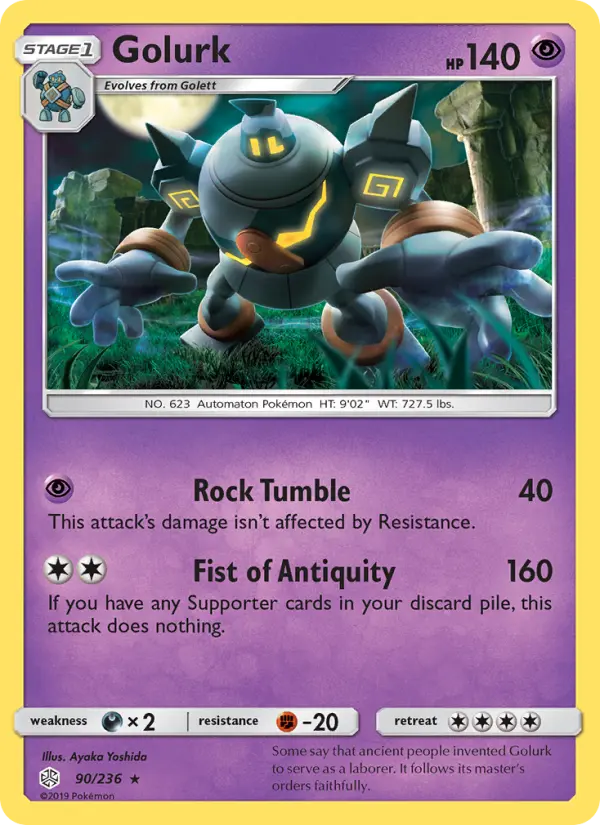 Golurk 90 Cosmic Eclipse Pokesingles