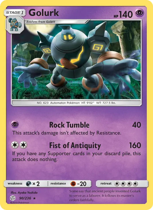 Golurk 90 Cosmic Eclipse Pokesingles
