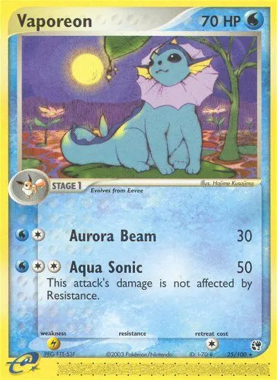 Vaporeon 25 Sandstorm Pokesingles
