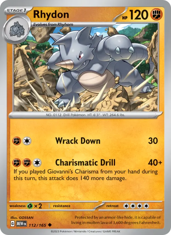 Rhydon 112 151 Pokesingles