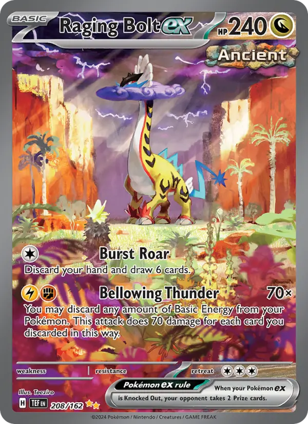 Raging Bolt ex 208 Temporal Forces Pokesingles