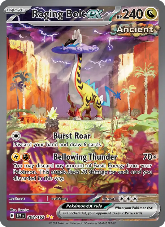 Raging Bolt ex 208 Temporal Forces Pokesingles