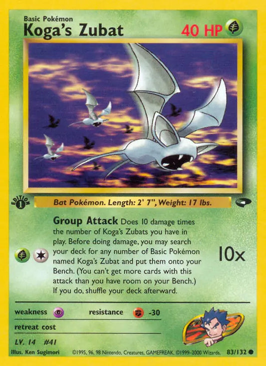 Koga's Zubat 83 Gym Challenge Pokesingles