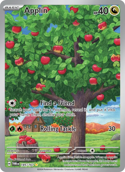 Applin 185 Twilight Masquerade Pokesingles