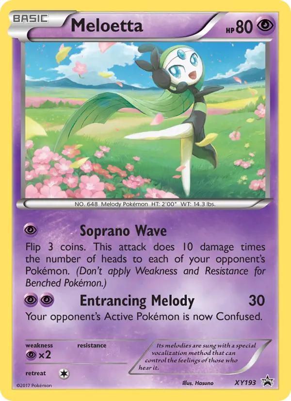 Meloetta XY193 XY Black Star Promos Pokesingles