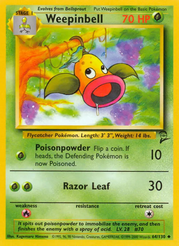 Weepinbell 64 Base Set 2 Pokesingles