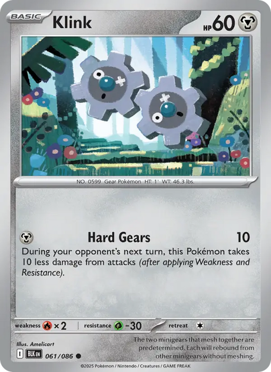 Klink 61 Black Bolt Pokesingles