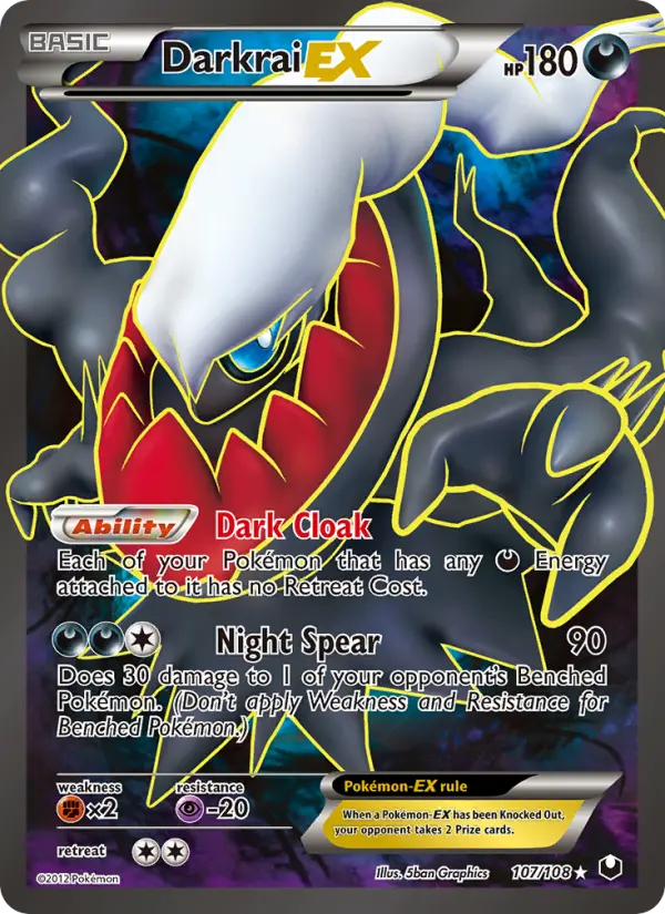 Darkrai-EX 107 Dark Explorers Pokesingles