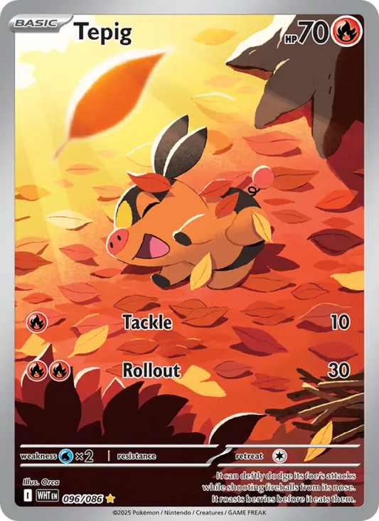 Tepig 96 White Flare Pokesingles