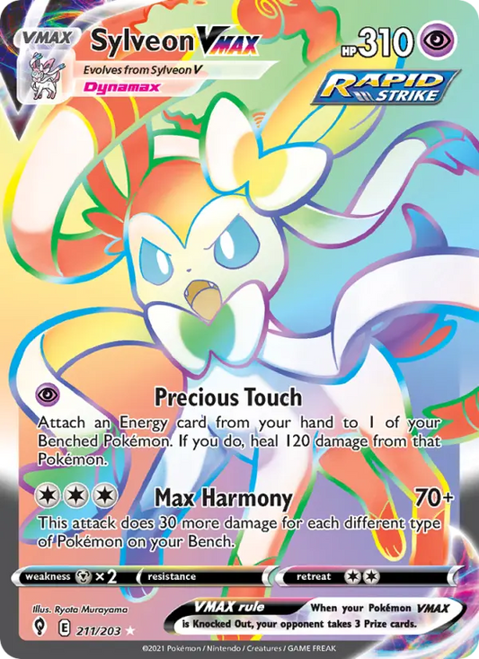 Sylveon VMAX 211 Evolving Skies Pokesingles