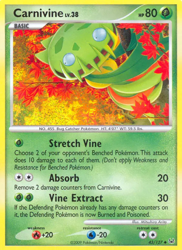 Carnivine 43 Platinum Pokesingles