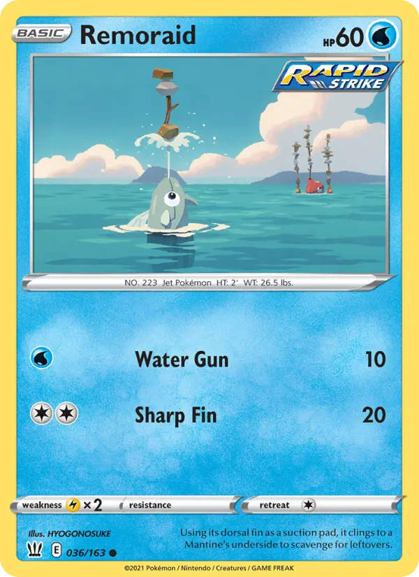 Remoraid 36 Battle Styles Pokesingles