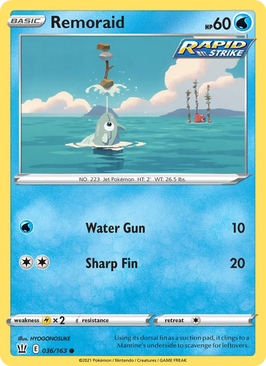 Remoraid 36 Battle Styles Pokesingles