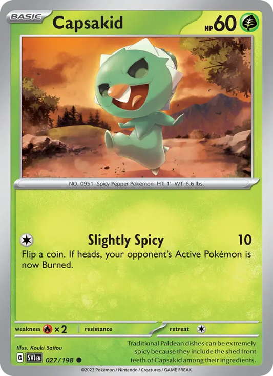 Capsakid 27 Scarlet & Violet Pokesingles