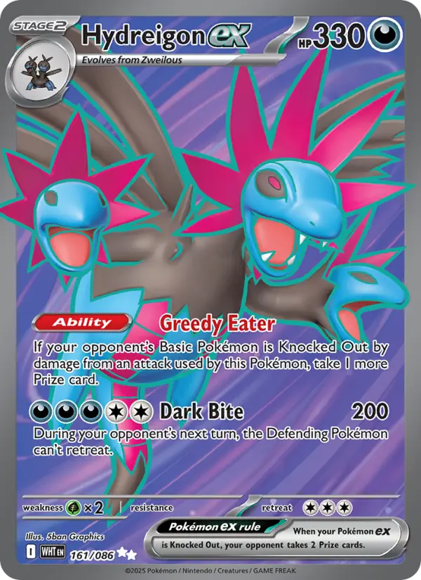 Hydreigon ex 161 White Flare Pokesingles