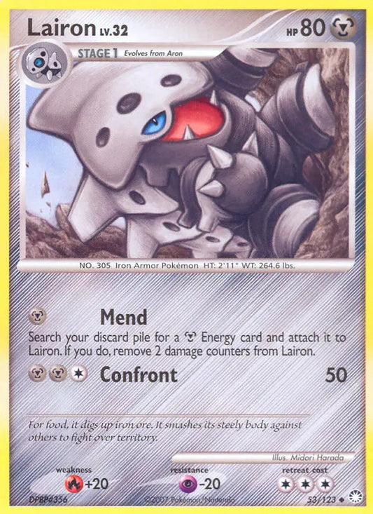 Lairon 53 Mysterious Treasures Pokesingles