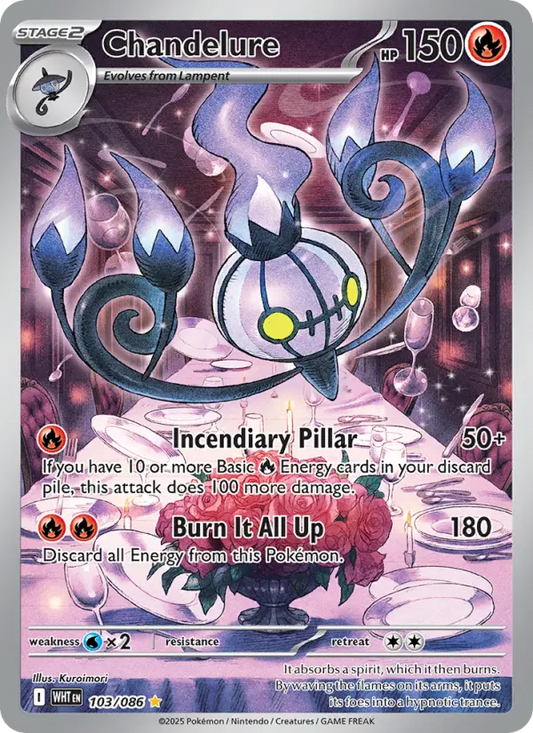Chandelure 103 White Flare Pokesingles