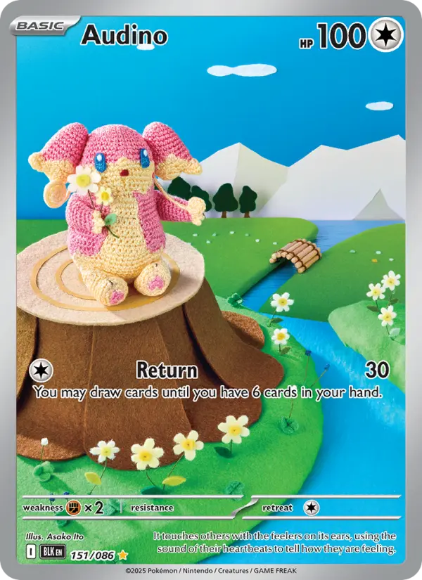 Audino 151 Black Bolt Pokesingles