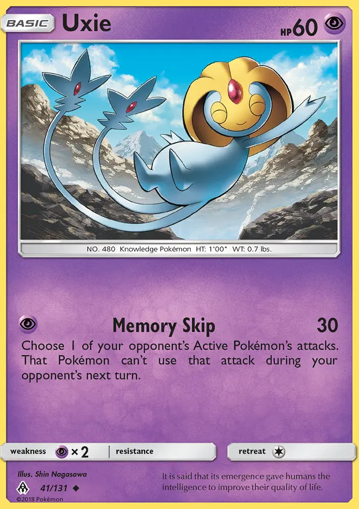 Uxie 41 Forbidden Light Pokesingles