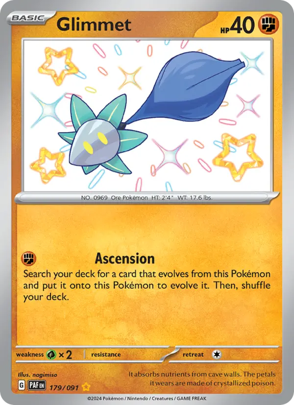 Glimmet 179 Paldean Fates Pokesingles