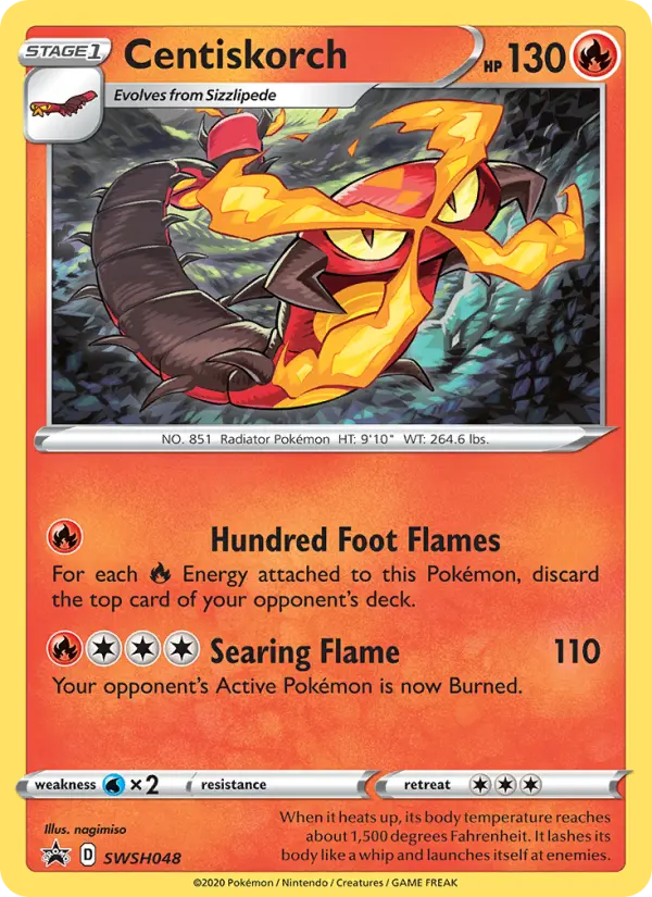 Centiskorch SWSH048 SWSH Black Star Promos Pokesingles