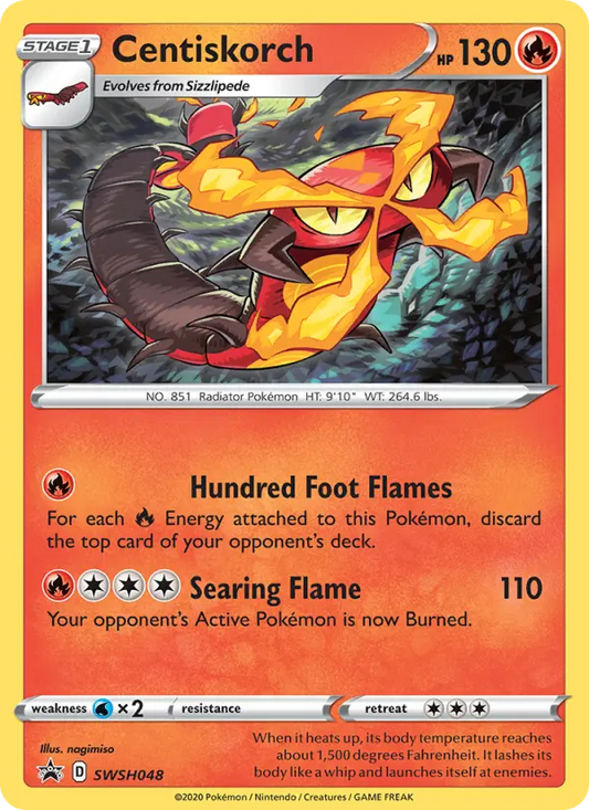 Centiskorch SWSH048 SWSH Black Star Promos Pokesingles