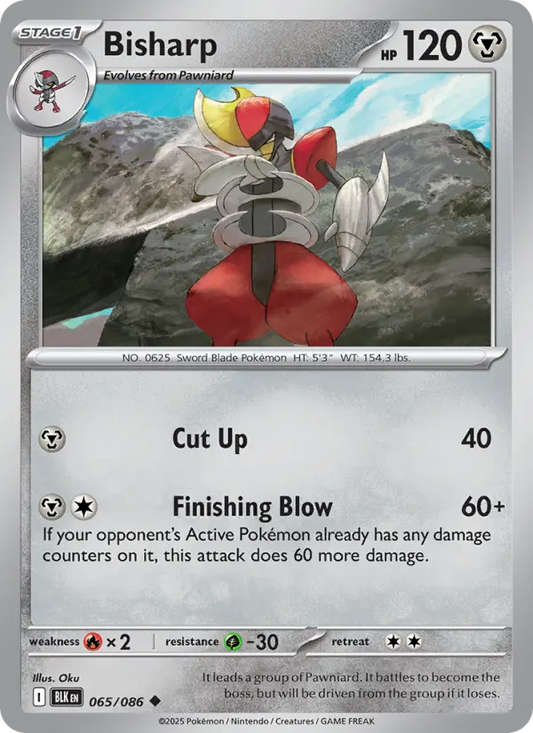 Bisharp 65 Black Bolt Pokesingles