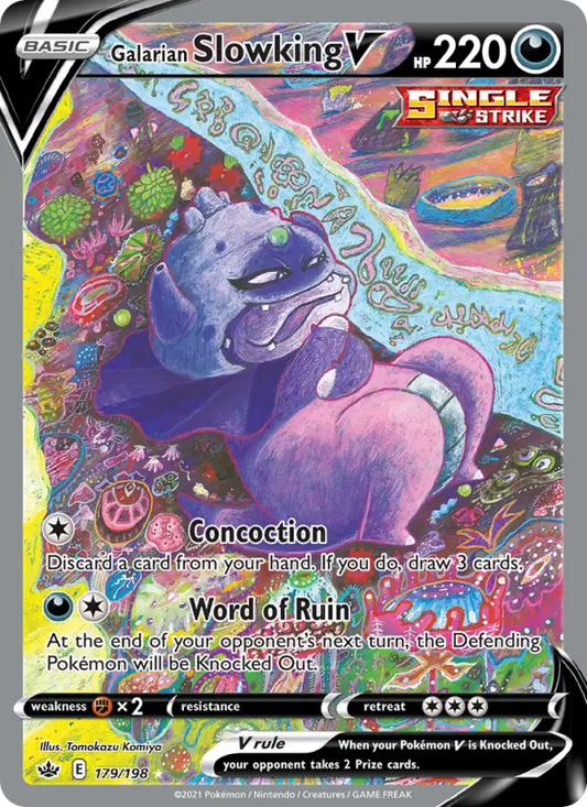 Galarian Slowking V 179 Chilling Reign Pokesingles