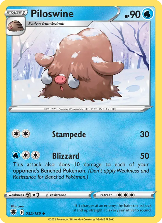 Piloswine 32 Astral Radiance Pokesingles