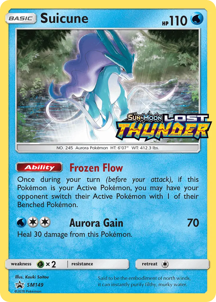 Suicune SM149 SM Black Star Promos Pokesingles