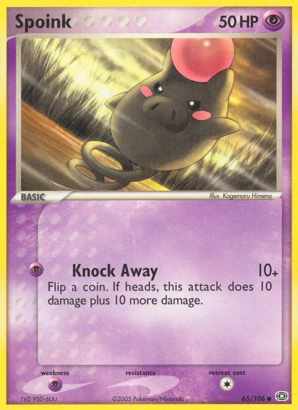 Spoink 65 Emerald Pokesingles