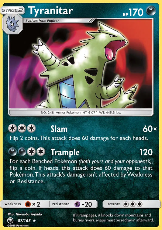 Tyranitar 87 Celestial Storm Pokesingles