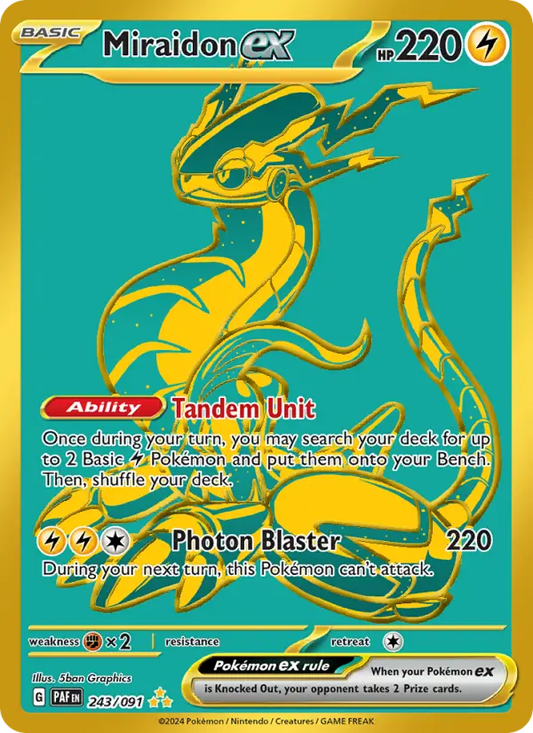 Miraidon ex 243 Paldean Fates Pokesingles