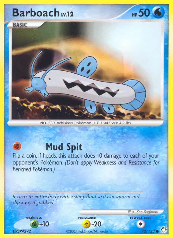 Barboach 72 Mysterious Treasures Pokesingles