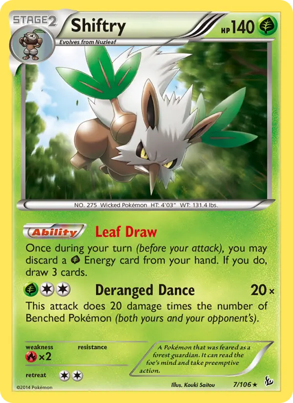 Shiftry 7 Flashfire Pokesingles