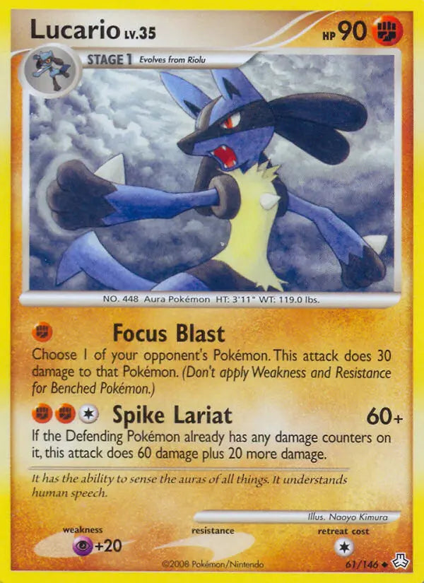 Lucario 61 Legends Awakened Pokesingles