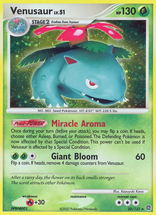 Venusaur 20 Secret Wonders Pokesingles