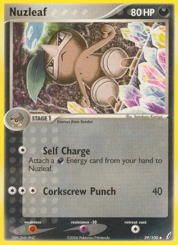 Nuzleaf 39 Crystal Guardians Pokesingles