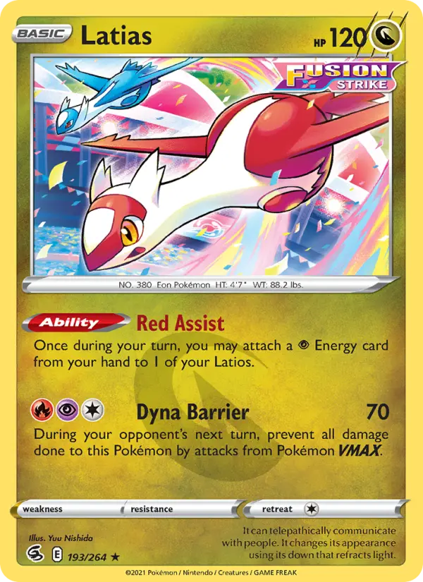 Latias 193 Fusion Strike Pokesingles