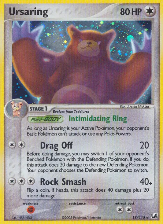 Ursaring 18 Unseen Forces Pokesingles